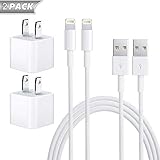 iphone charger iphone charger mfi certified lightning cable to usb fast charging data sync transfer cable with 2pack usb wall charger travel plug compatible iphone 11 pro xs max xr x 8 8plus and more