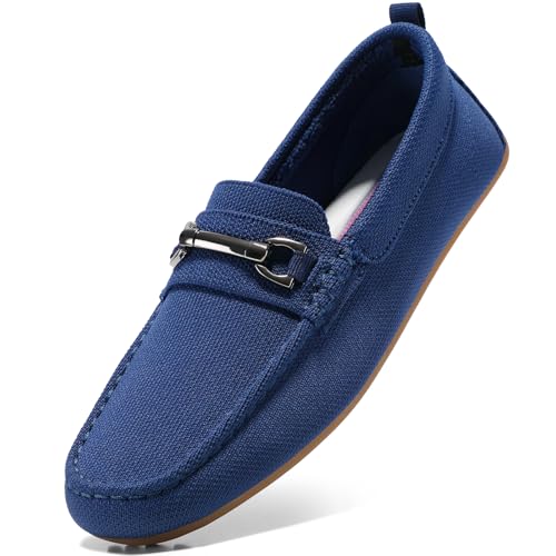 Image of Bacia Knit Womens Loafers Comfortable Flat Dress Shoes for Office Work