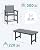 SERWALL 7 Piece Outdoor Dining Table Sets for 6 with 1 Umbrella Hole Cut-Out Rectangular Table and 6 Textilene Chairs, HDPE Dining Table Sets for Garden, Backyard, Poolside, Gray