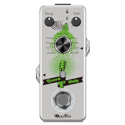 IOppWin Reverb Baby Multi-Effects Pedal – 9 Reverb Modes (HALL, ROOM, PLATE, ECHO + More), True...