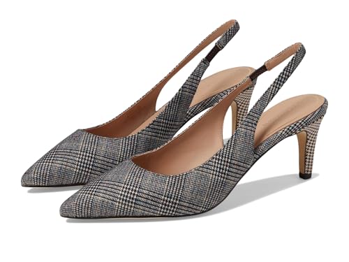 Cole Haan Women's Vandam Sling Back Pump 65 mm, Multi Plaid Textile, 6