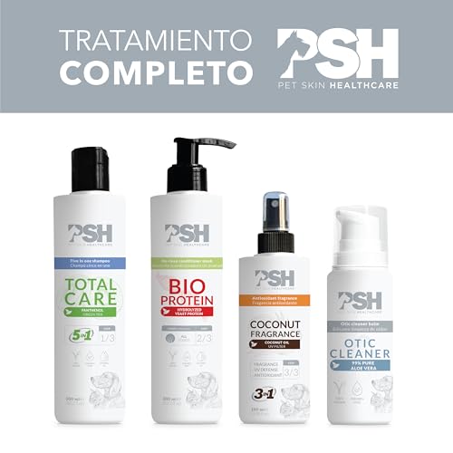 Bio-Proteinmaske PSH – Nährstoffmaske ohne Ausspülen für Hunde – Tiefe Feuchtigkeit, stärkt und beugt Haarausfall vor – mit Biotin, Vitaminen der Gruppe B – Wassermelonenduft – 300 ml