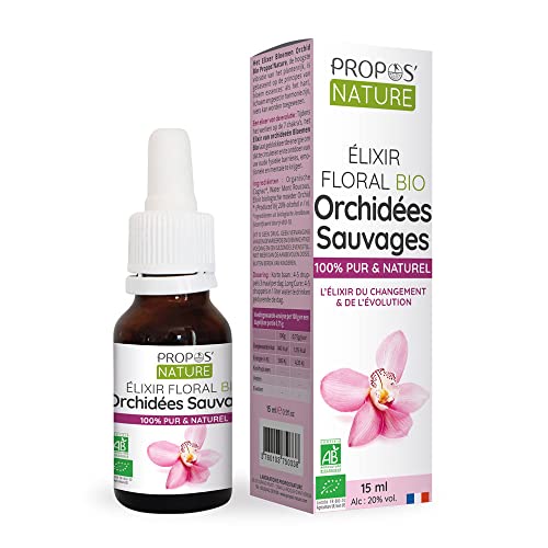 Propos Nature - Elixir Floral D'Orchidées Bio - Contenance : 15 ml