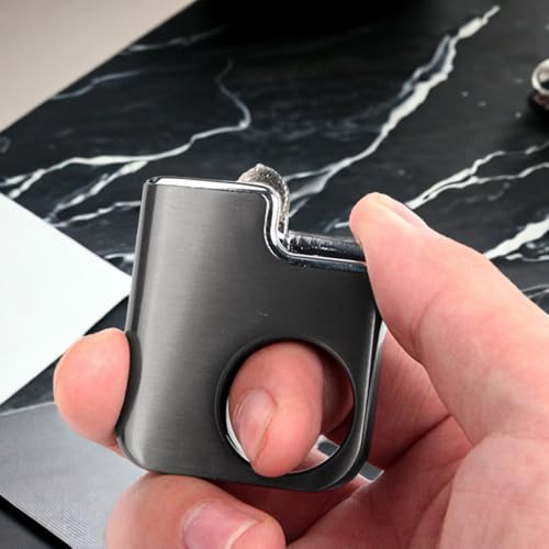 Encendedor a rueda con llama suave y recargable miniatura 5