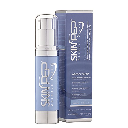 WrinkleClear Encapsulated Growth Factor Serum (EGF, TGF, FGF) Antioxidants, Hyaluronic acid, Retinol