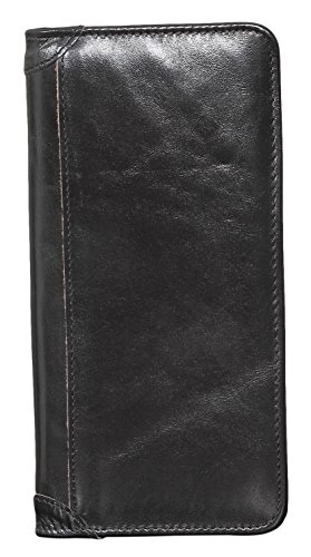 Leamekor Men's Vintage Genuine Leather Long Wallets Bifold Wallet For Men #TOP2