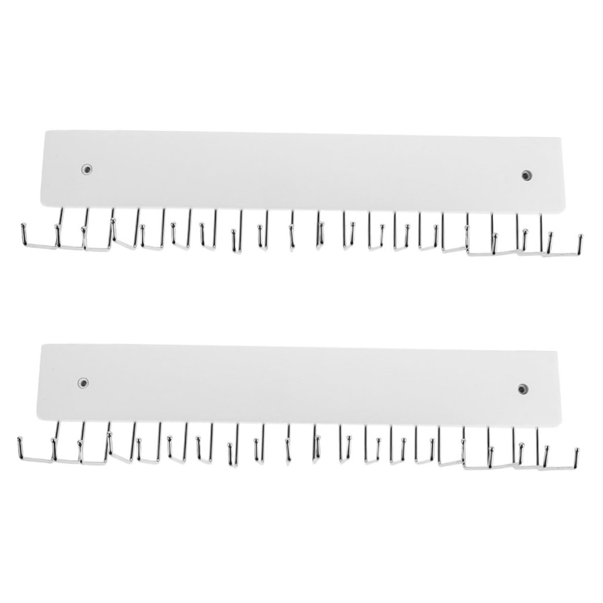 Organizador de Corbatas y Bufandas de Madera y Hierro, Colgador Giratorio 180 Grados, 2 Piezas para Entrada y Apartamentos Pequeños