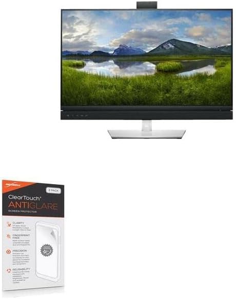 BoxWave Protector de pantalla compatible con el monitor de videoconferencia Dell 27 (C2722DE)  ClearTouch antirreflejos (paquete de 2), película