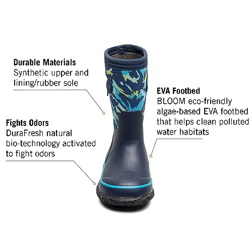Image of BOGS Grasp Kids Waterproof Rain Boots, Insulated Winter Snow Boots