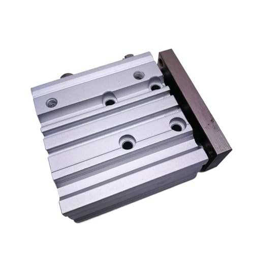 Cylindre mince MGPL25-40 pneumatique double effet à trois tiges