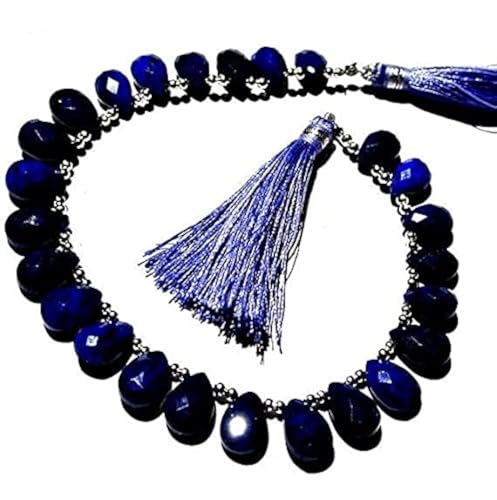 Lapis-lazuli véritable perles briolettes facettées de qualité AAA LKBEADS - 2