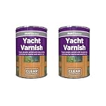 MSQUARE Yacht Varnish Paint, Weather Resistance, Easy Application, Gloss Finish, Protective Coating, Long Lasting Shine, Durable, Ideal for Boats, Decks, Doors, Windows & Cabinets, 300ml (Pack of 2)
