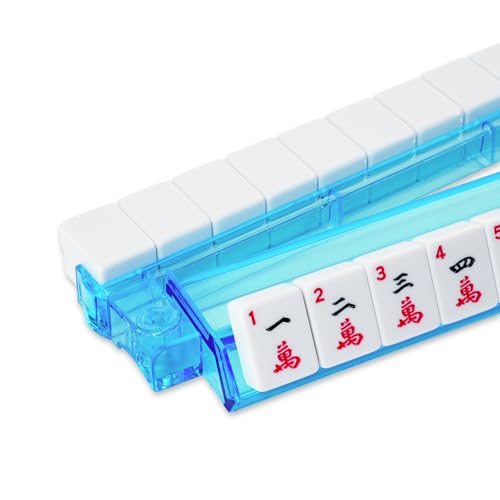 Mahjong con soportes y bolsa multiusos acrílica miniatura 3