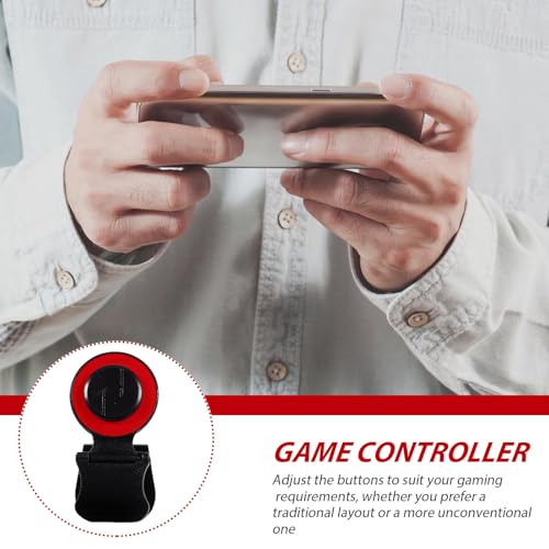 Homoyoyo Controlador de Juego Móvil Rojo Mango Práctico y Tecla de Puntería, Soporte Ergonómico para Teléfonos, Accesorio para Juegos Móviles, Compatible Dispositivos Táctiles, Adecuado - imagen 9