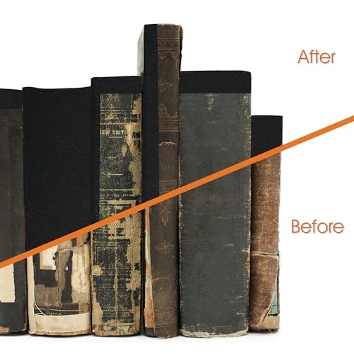 Image of 2Inch Wide Self-Adhesive Matte Book Binding Tape, 33 FT Black and White Cloth Tape for Repairing, Reinforcing, and Protecting Old & Antique Books (Black and White)