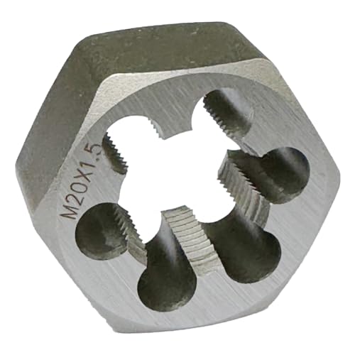 Troquel hexagonal M20 x 1.5 en acero templado para restauración precisa de roscas