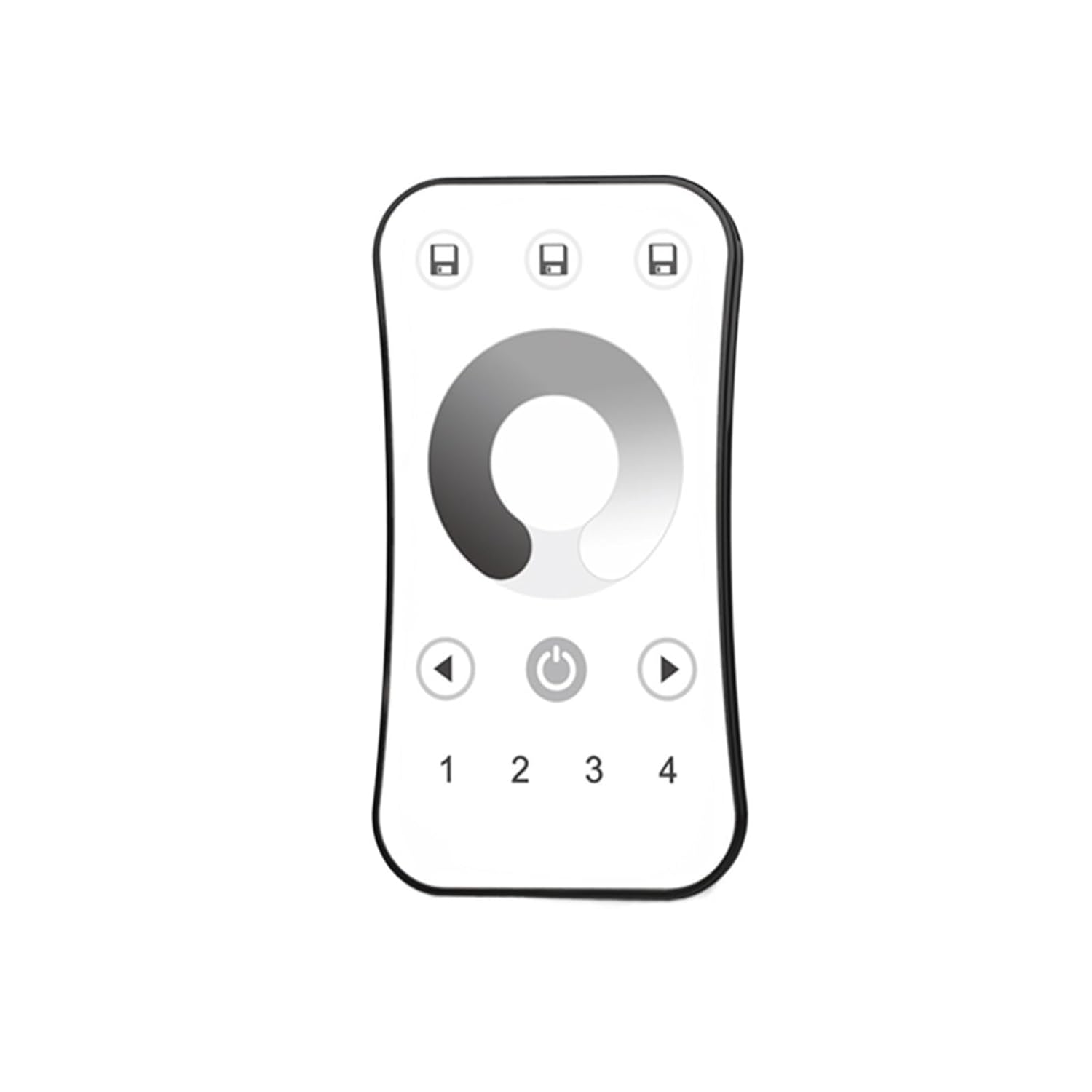 V1-C LED dimmer DC 12V 24V PWM Frequency Adjustable 2.4G Touch Remote Control dimmer, Suitable for Single Color LED Light Strips(V1-C Dimmer Only)