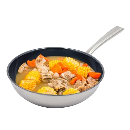 Wok de Titanio Puro Azul 30cm, Sartén Tradicional 11.8" miniatura 1