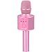 BONAOK Wireless Bluetooth Karaoke Microphone, 3-in-1 Portable Handheld karaoke Mic Birthday Gift Home Party Speaker Machine for iPhone, for Android, for iPad, PC Smartphone (Q37 Light Pink)