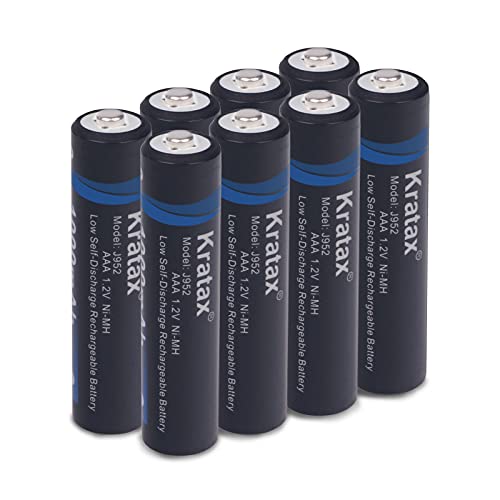 Kratax Pilas recargables AAA Ni-MH 1,2 V 1000 mAh Micro AAA Cover