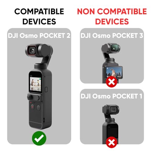 Image of POPIO Military-Grade Gorilla Tempered Glass for DJI Osmo Pocket 1 / Pocket 2 | Edge-to-Edge Screen Protection | Ultra Clear | Pack of 2
