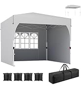 Outsunny Tonnelle 2,5 x 2,5 m barnum de jardin Pop-up pliant hauteur réglable Oxford anti UV50 châssis acier sac de transport | France