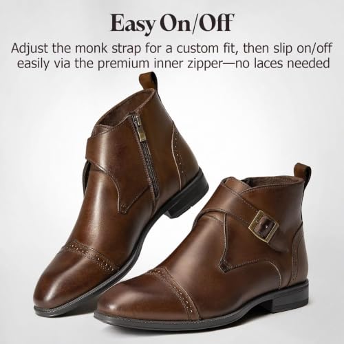 Image of Arkbird Men's Dress Boots Genuine Leather Ankle Boot for Men Classic Casual Oxford Style Footwear
