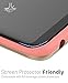 Galaxy S8 Case, Vena [vAllure] Wave Texture [Bumper Frame][CornerGuard Shockproof | Strong Grip] Slim Hybrid Cover for Samsung Galaxy S8 (Gold/Coral Pink)