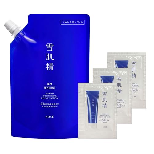 【Amazon.co.jp限定】【医薬部外品】 薬用雪肌精 ブライトニング エッセンス ローション つめかえ用 限定キット 310mL おまけ付きのサムネイル
