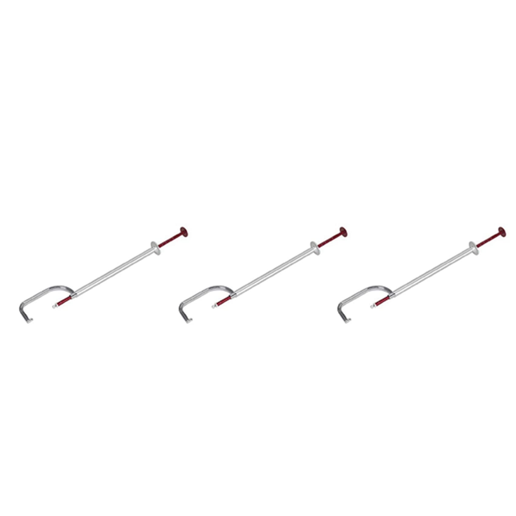Jnchdghwa Silver & Red 3X Brake Disc Measuring Tool 0-45Mm Thickness Measuring Ruler Calipers For Motorcycles Brake Disc Wear Test Detection