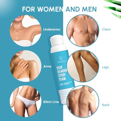 image for MEOLY Hair Removal Spray Foam for Women: Sensitive Skin Hair Removal C