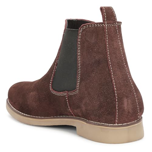 Image of Kraasa Men's Chelsea Boots for Men, Premium Vegan Leather, Fashion Ankle, Modern Casual, Smart Casual & Formal Footwear