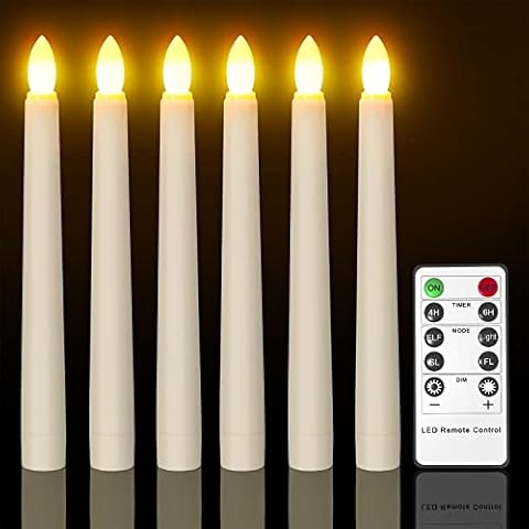 Ymenow Flameless LED Taper Candles with Remote Cover