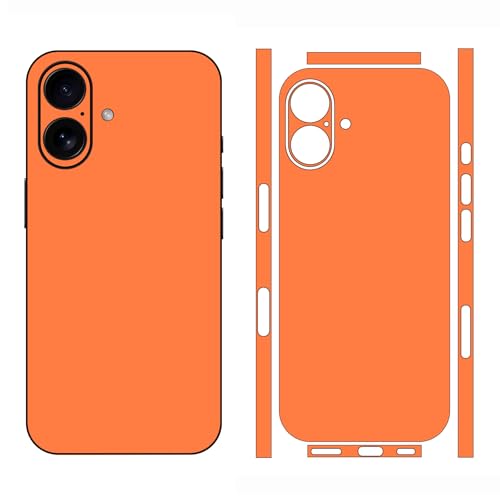 Sticker vinyle orange pour iPhone 17 Pro Max, une protection arrière élégante et haut de gamme