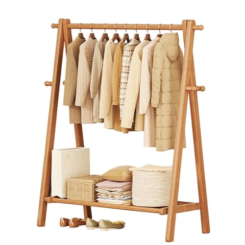 Perchero industrial de madera con ganchos y almacenamiento de zapatos, colgador de ropa de pie para dormitorios, salas de estar, pasillos, orga, elegante y funcional