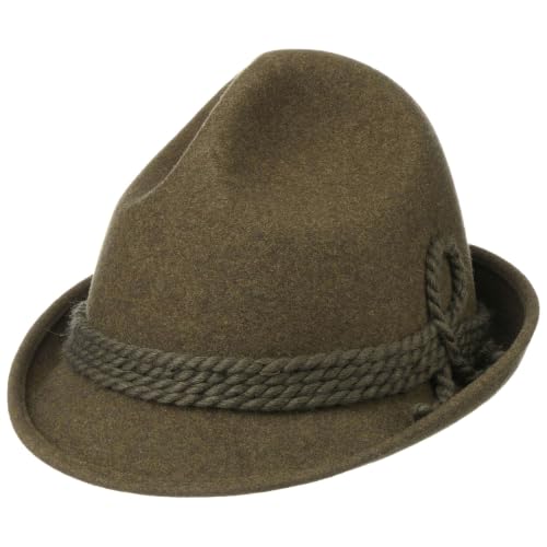 Lodenhut Manufaktur Kapelusz Dreispitz NiemcyManufaktur Mężczyźni - Made in Germany z filcu welnianego strzelców Jesień Lato Wiosna Zima wiosna-lato jesień-zima - 58 cm