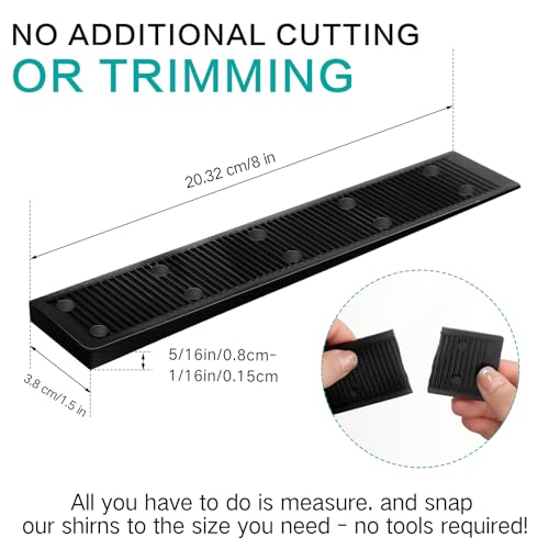 Image of Pangda 100 Pack 8 Inch Composite Plastic Shims for Leveling Multi Purpose Heavy Duty Furniture Composite Leveler Wedges, Adjustable Shims for Table Toilet Hot Tub Furniture (Black)