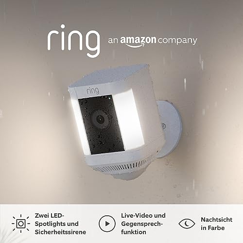 Zertifiziert und generalüberholt Ring Spotlight Kamera Plus Akku ...