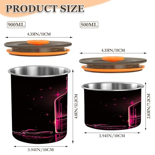 Contenedor Hermético de Acero para Café y Alimentos 17 oz miniatura 3