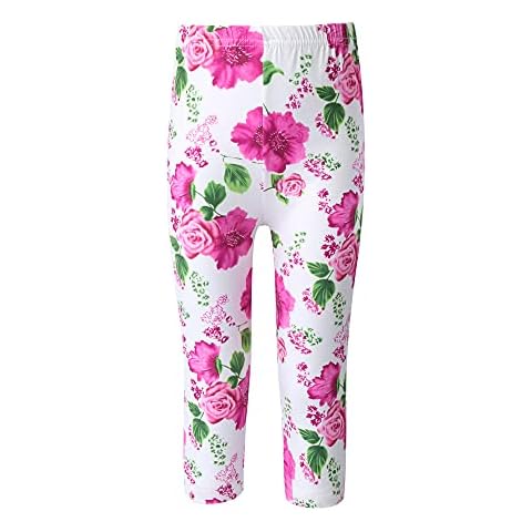 Alvivi Girls' Stretchy Colourful Capri Leggings Cover