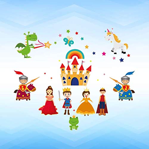 LIOOBO adesivi murali castello principe principe
