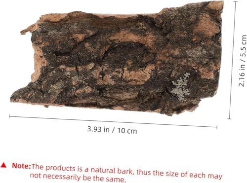 WIXGAOTK 10pcs Cork Bark Flats Reptile Tree Bark for Terrarium Landscape Habitat Decor Basking Platforms for Turtles Snakes Lizards Natural Wood Tank Decoration Small Size 5-9cm - 1