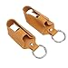 Jauarta 2pcs Inhaler Carrying Holder Clasp Closure Safety Carabiner Clip Portable PU Leather Inhaler Protective Holder (Turmeric)