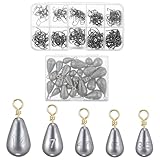 Soulchen 325 Pcs Fishing Tackle Kit 5 Sizes 25 Fishing Weights Sinkers Kit 300...