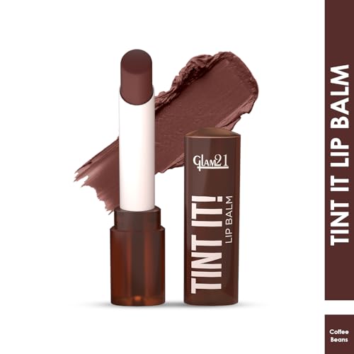 Image of Glam21 Tint it! Lip Balm | Everyday Hydration & Moisturized Lips with Vitamin-E, Shea Butter, Avocado Oil, SPF15 |Lip Care For Dry & Chapped Lips |Coffee Beans -3.5gm