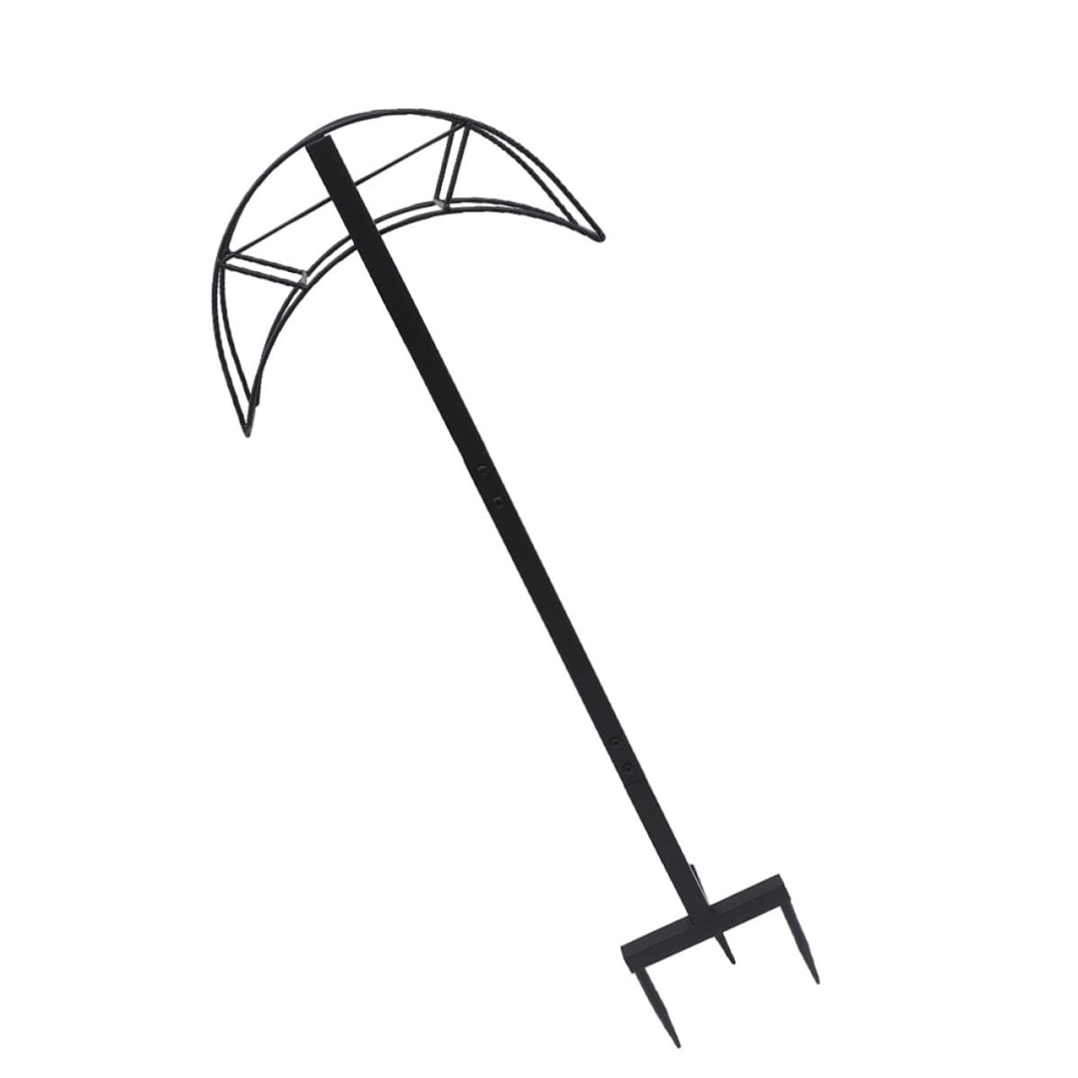 Freistehender Schlauchständer aus Eisen, Schwarz, für Garten