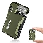 WUBEN G5 Rechargeable EDC Flashlight, Powerful RGB Flashights, 400 Lumens Portable Flat Mini Flashlights, IP68 Waterproof Multi-Mode Magnetic Small Keychain Flashlight for Camping, Emergency (Green)
