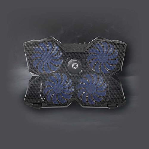 NEDIS Gaming Laptop Cooler Pad with 4 USB Fans 15-19'' and USB Pass Through Hub for Gaming Notebooks - Blue & Black - Image 3