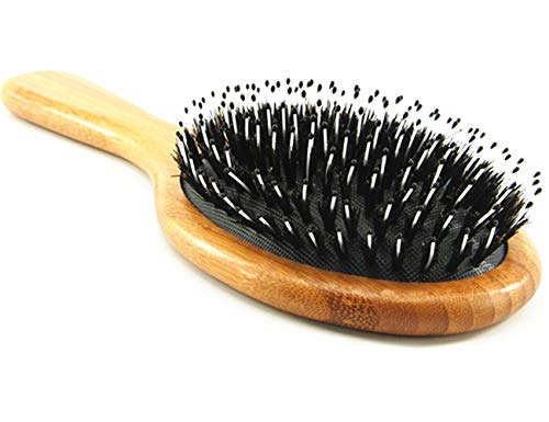 JYHY Cheveux Vent Brosse de massage en bois naturel, Beauté Spa Massager Massage Peigne, Big Taille Cheveux Démêlant Peigne Brosse, pour tous les types de cheveux améliorer la pousse des cheveux