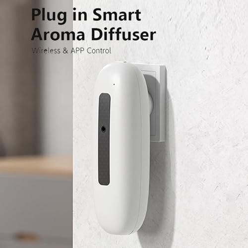 Difusor aromático eléctrico enchufable sin agua blanco miniatura 2